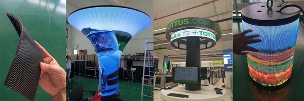 柔性LED显示屏案例 柔性LED显示屏案例
